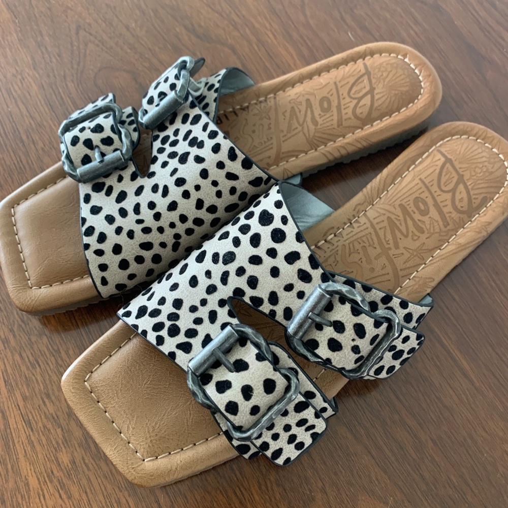 Blowfish Malibu animal print sandals